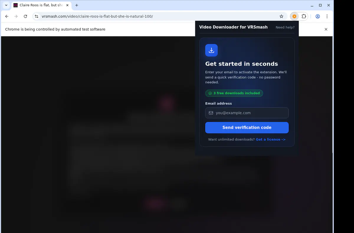 Vrsmash Video Downloader browser extension screenshot 5
